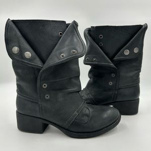 Giani Bini Black Leather Boots